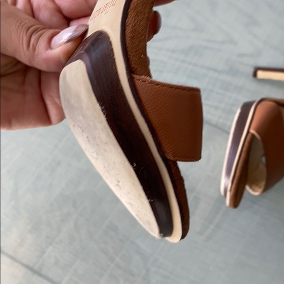 Pilar Abril leather suede open toe ankle heels - Picture 8 of 15